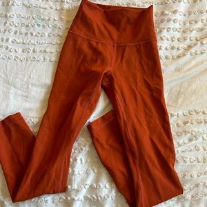 LULU leggings! spiced chai size 2